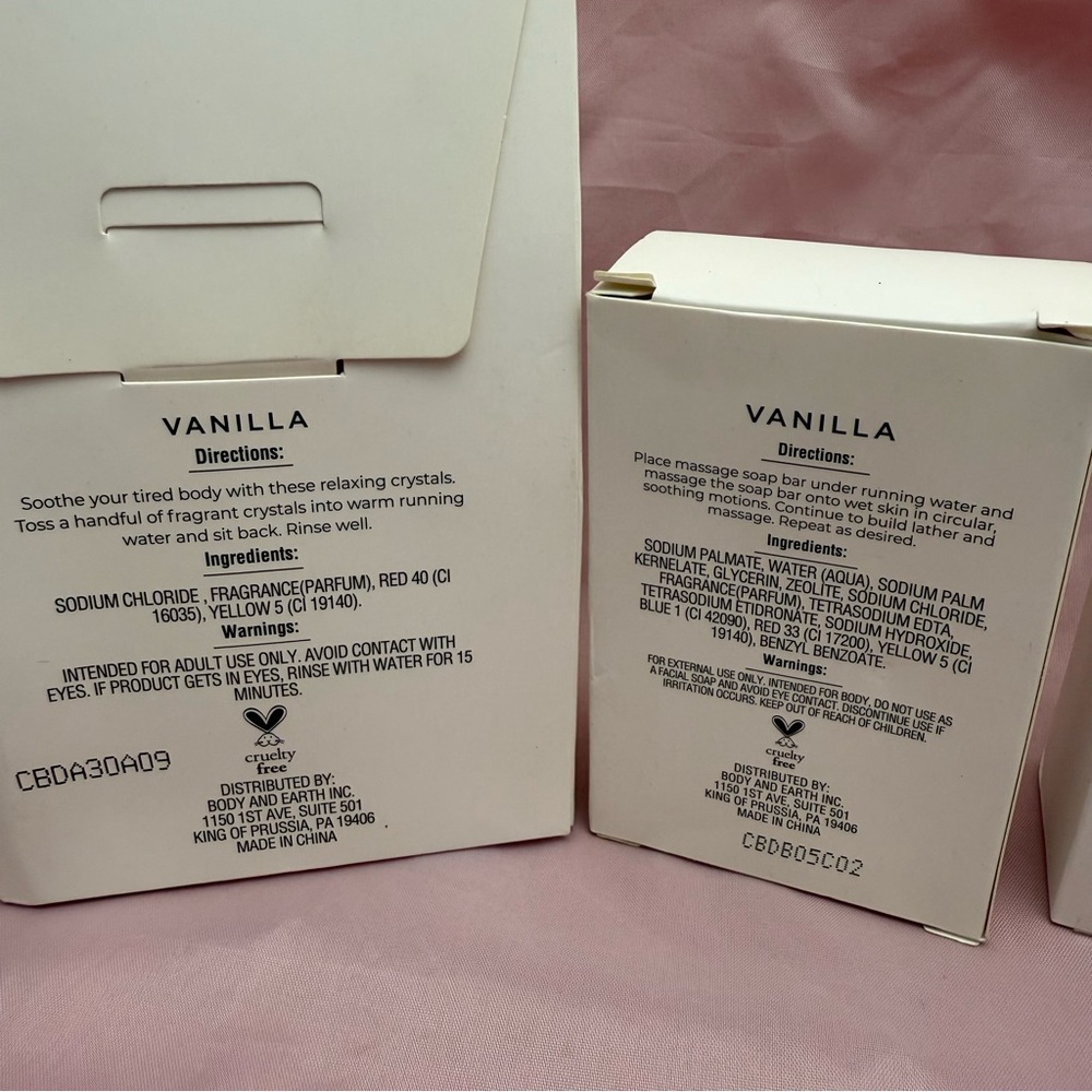 ✨ Spa Luxetique Vanilla Bath & Body Gift Set ✨ Lotion • Hand Cream • Bath Salt - Picture 8 of 10